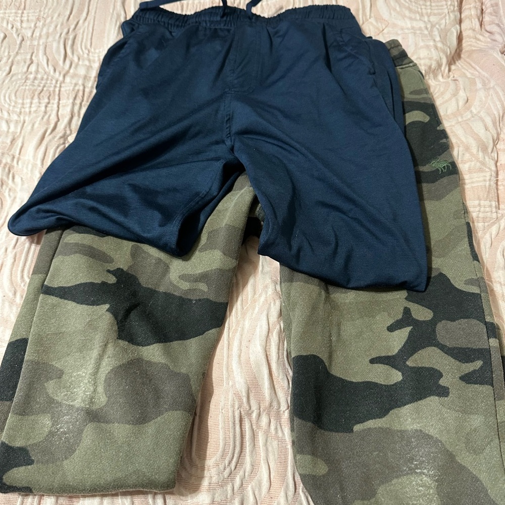 Abercrombie Kids Navy and Camouflage Joggers